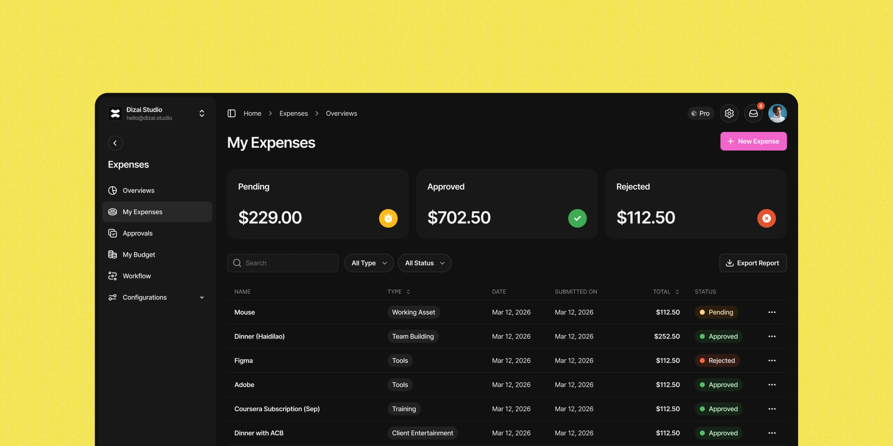 Dark theme preview